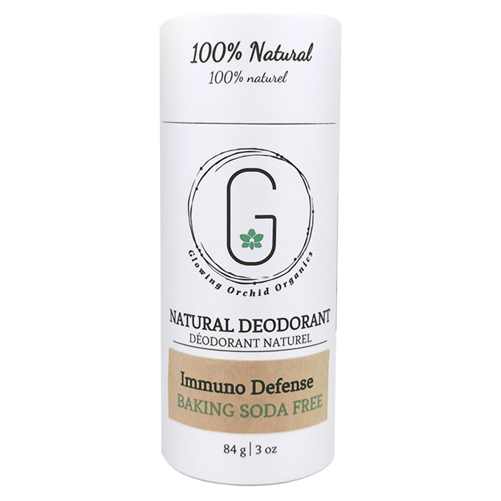 Immuno Defense 84 g Baking Soda Free Deodorant in paper biodegradable tube