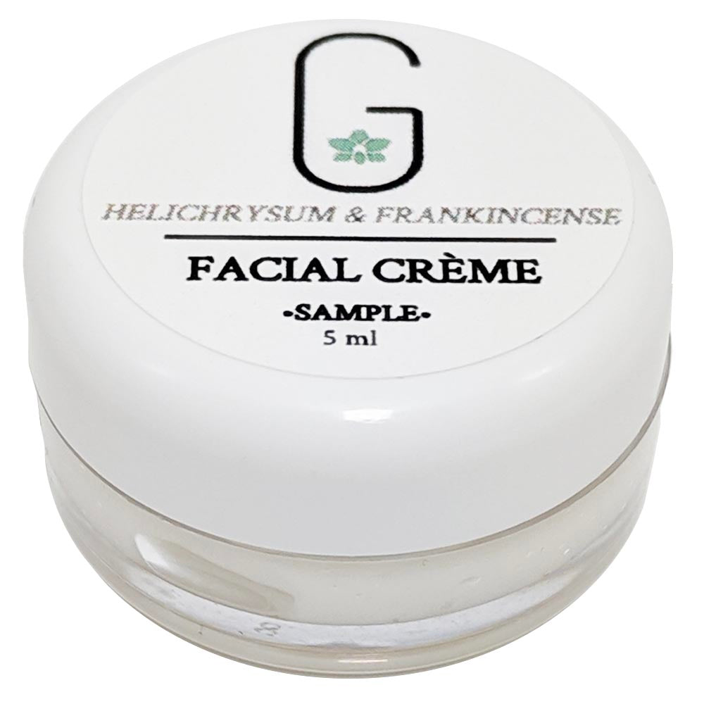 Facial Cream - Helichrysum & Frankincense Sample Size (5 ml) Glowing Orchid Organics Top