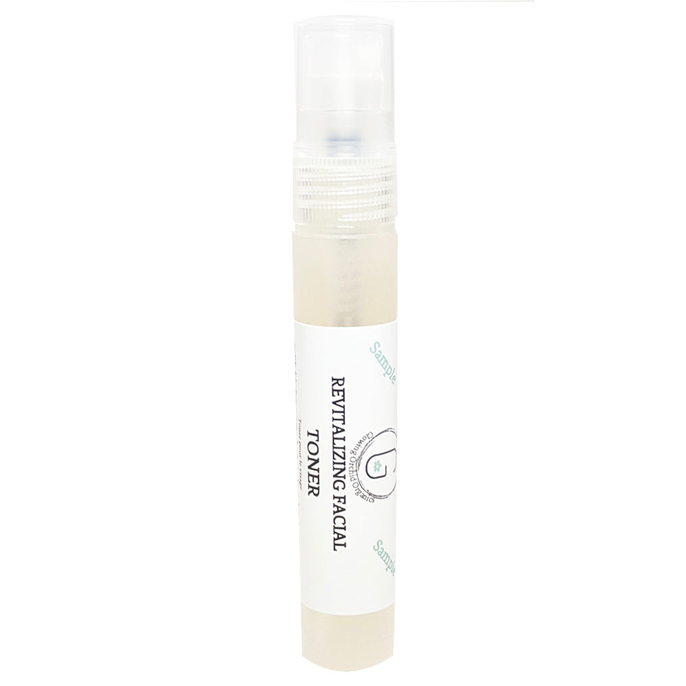 (Sample) Revitalizing Facial Toner - Biofermented Sea Kelp, Hyaluronic Acid & More glowing orchid organics packed with  acids, antioxidants, cosmeceuticals and anti-inflammatory for skin hydration and treatment