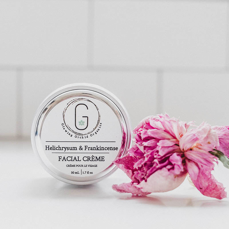 Facial Crème - Helichrysum & Frankincense (30 ml) Glowing Orchid Organics
