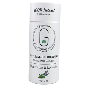 Peppermint & Lavender Organic paper Tube deodorant Glowing Orchid Full size 84g