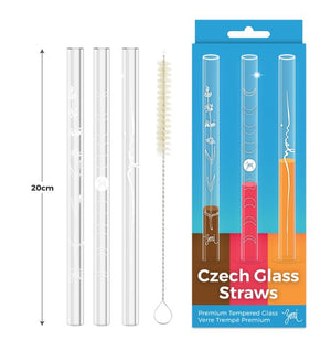Eco-Friendly Czech Glass Straws (Inventory Clearout)