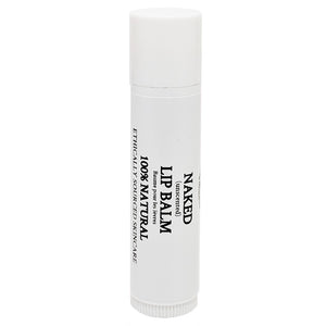 100% Natural Naked Unscented Lip Balm Front Glowing Orchid Organics