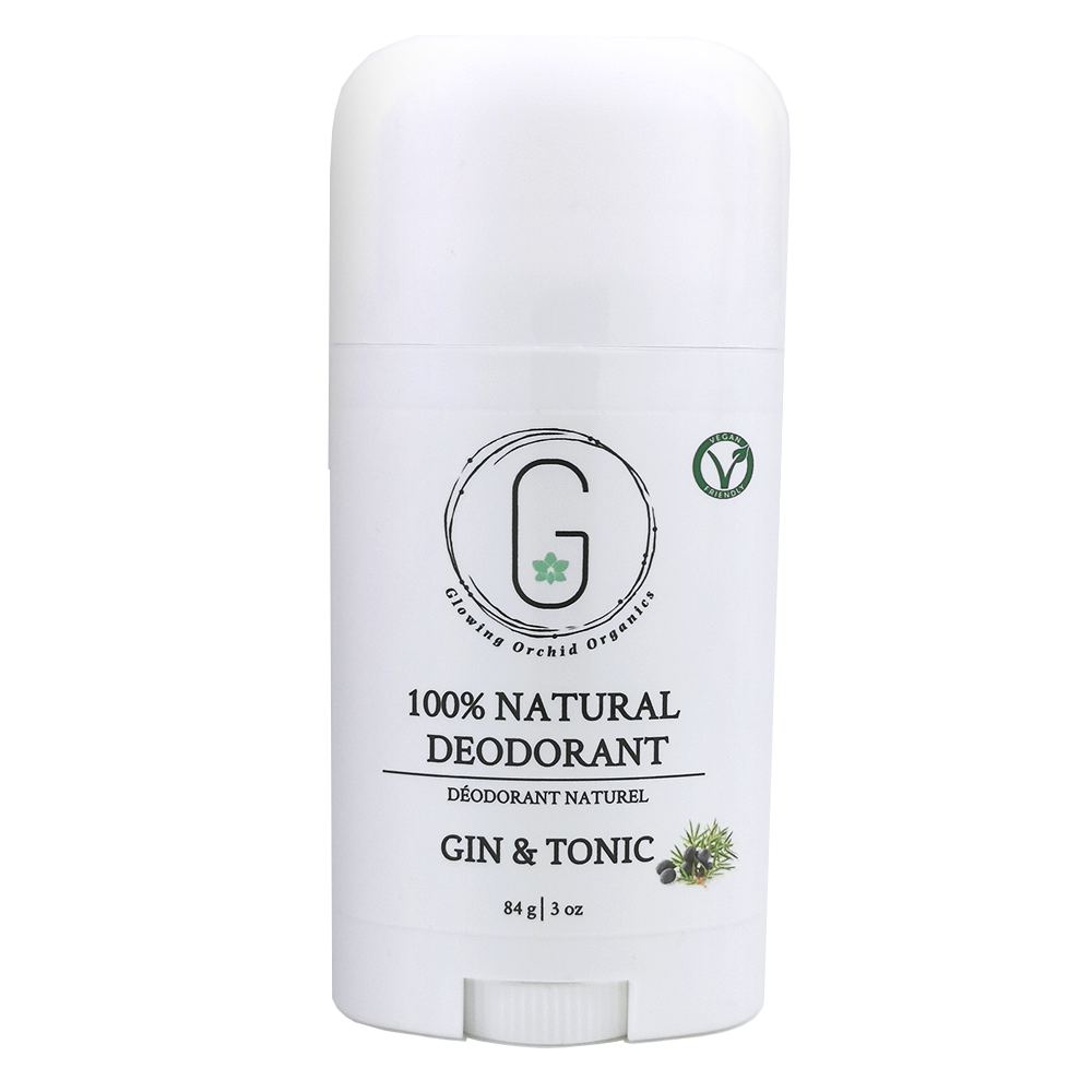 Gin & Tonic Natural Deodorant 84G Paper Tube Biodegradable Eco Friendly Organic
