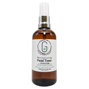 Revitalizing Facial Toner with Biofermented Sea Kelp Hyaluronic Acide & Green Tea Extract ALL Skin Types (100 ml) Front Glowing Orchid Organics
