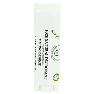 100% Natural Vegan Immuno Defense Deodorant in Plastic Recyclable Tube Container Sample Size Front (7 g | 0.25 oz) Glowing Orchid Organics