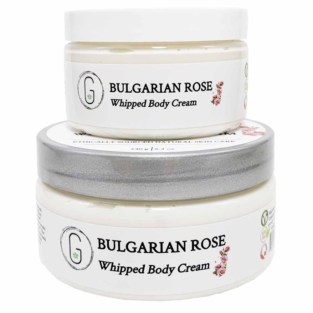 Bulgarian Rose Whipped Body Cream 240 g Glowing Orchid Organics