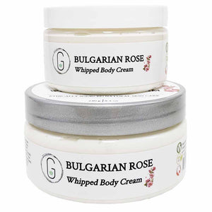 Bulgarian Rose Whipped Body Cream 240 & 130 g Glowing Orchid Organics