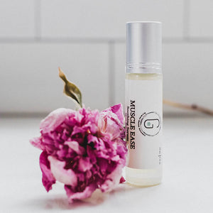 Muscle Ease Botanical Roll-on glowing orchid organics formulated for sore and achy muscles